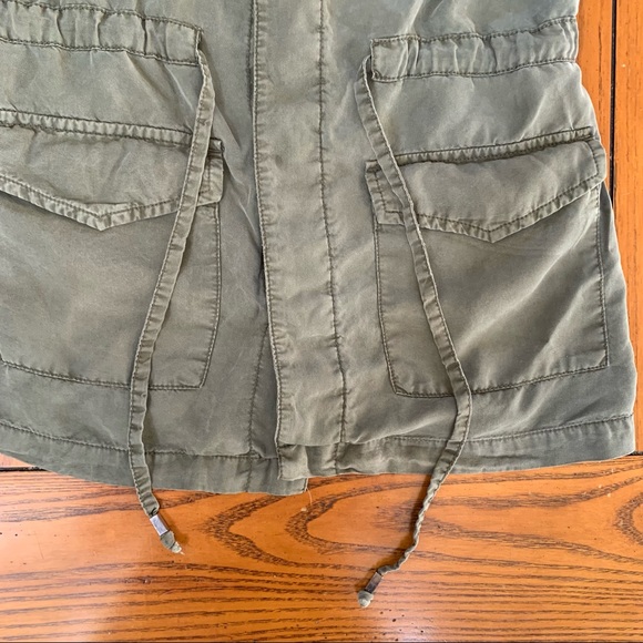 Massimo Army Green Button-up Vest Size Small - Picture 5 of 10